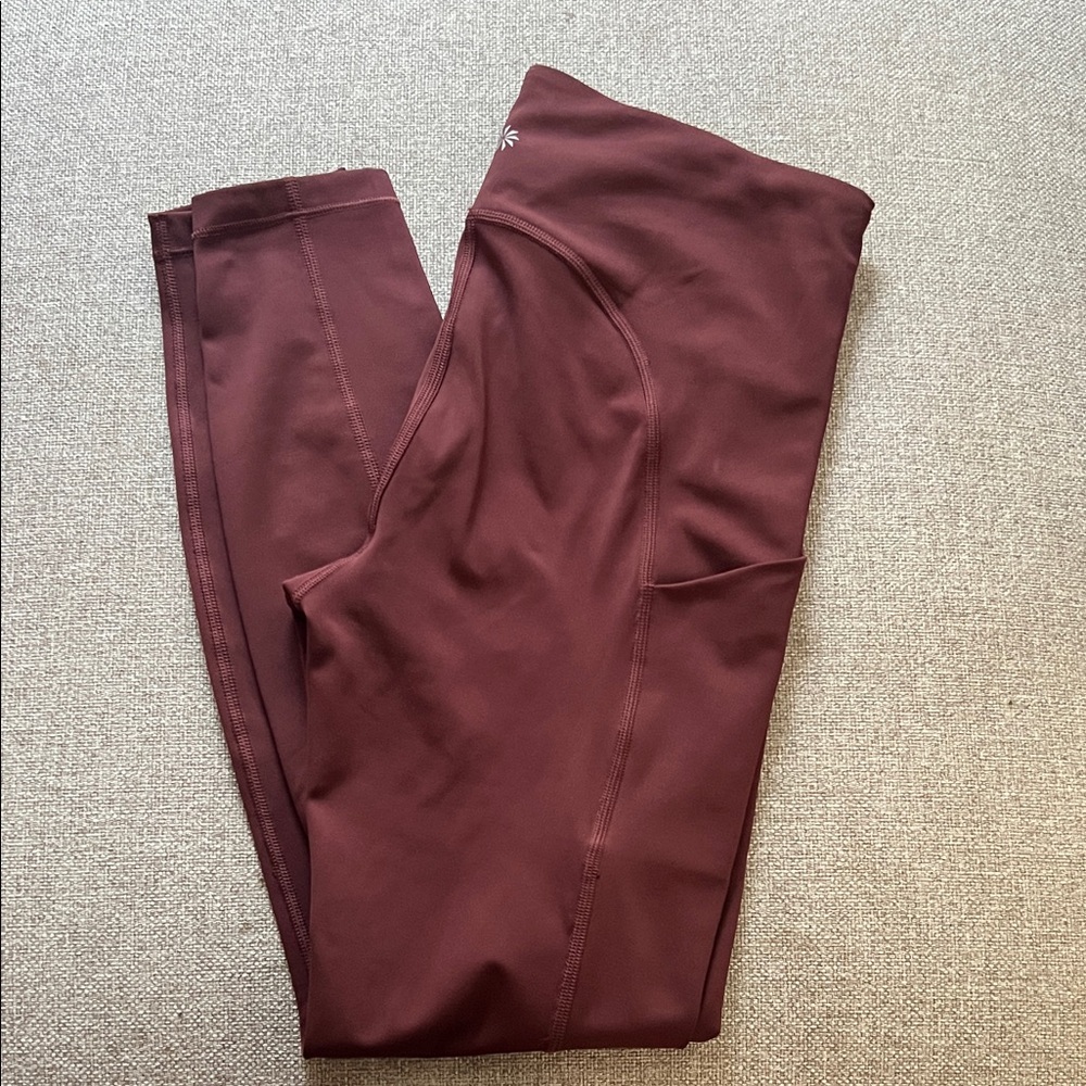 Athleta Maroon Leggings